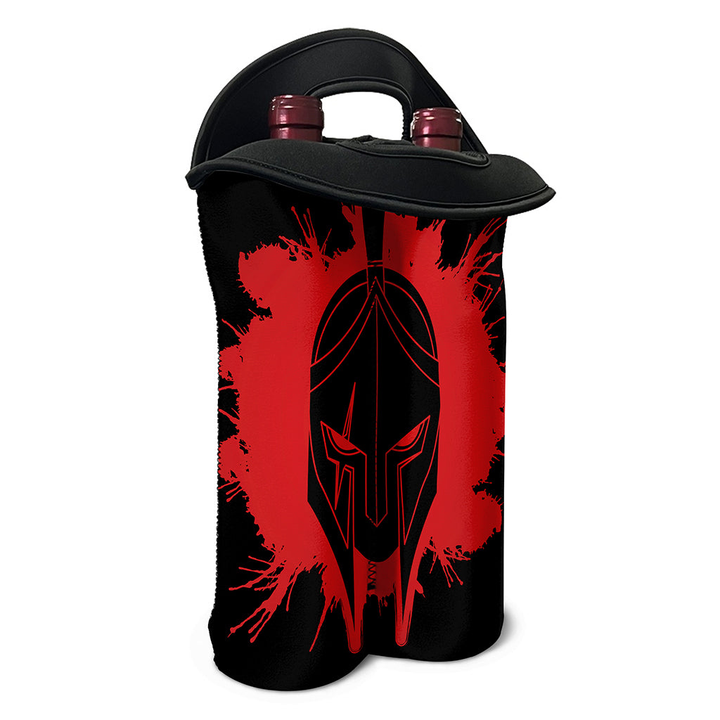 Bloody Spartan Warrior Print Double Neoprene Wine Tote