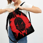 Bloody Spartan Warrior Print Drawstring Backpack