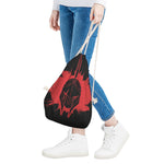 Bloody Spartan Warrior Print Drawstring Bag