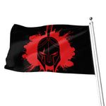 Bloody Spartan Warrior Print Flag