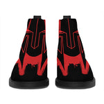 Bloody Spartan Warrior Print Flat Ankle Boots