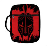 Bloody Spartan Warrior Print Front Pocket Bible Bag