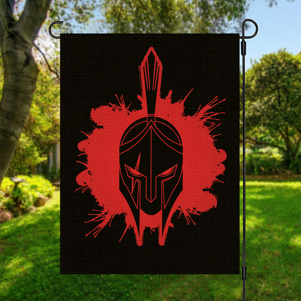 Bloody Spartan Warrior Print Garden Flag