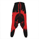 Bloody Spartan Warrior Print Hammer Pants