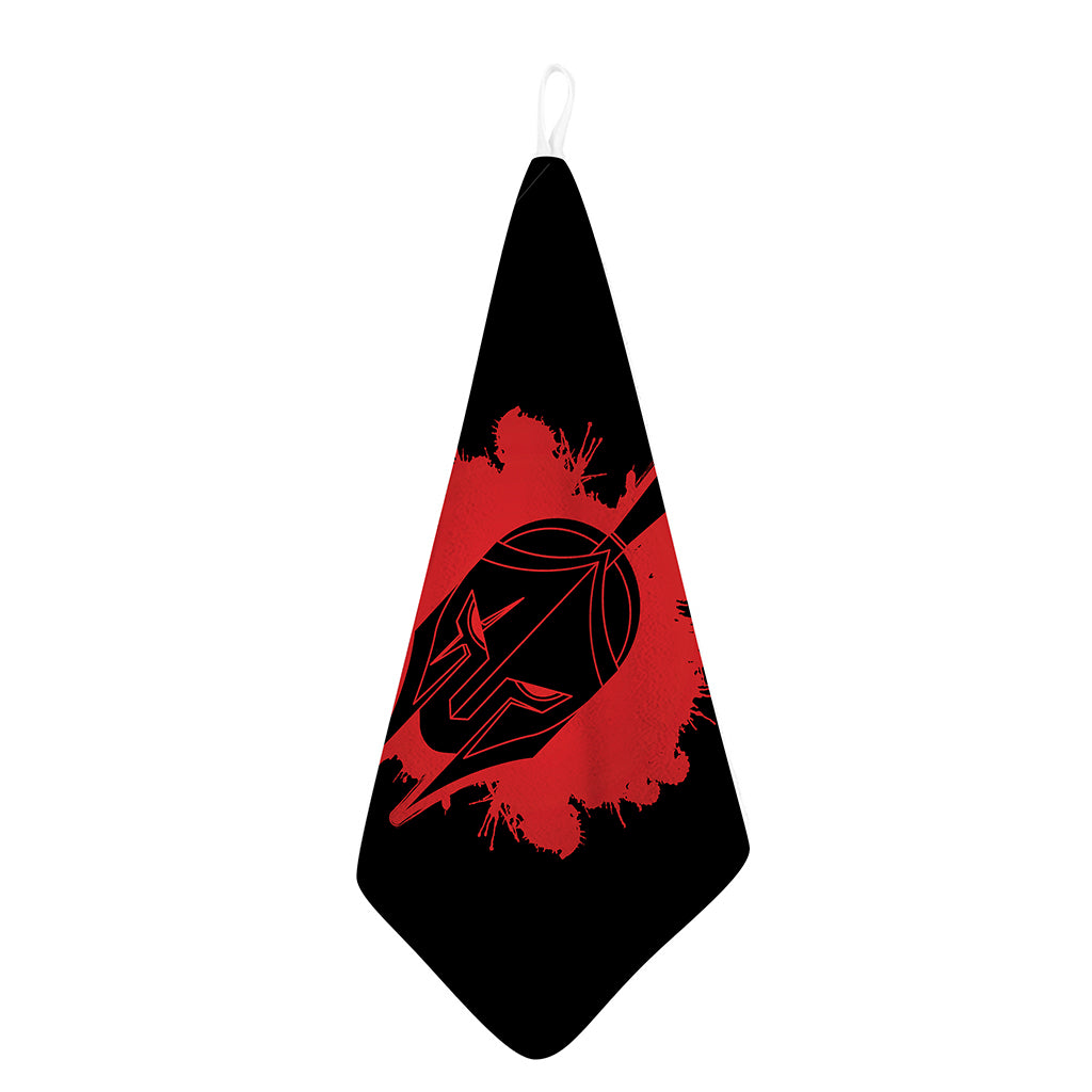 Bloody Spartan Warrior Print Hand Towel