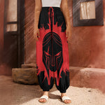 Bloody Spartan Warrior Print Harem Pants