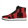 Bloody Spartan Warrior Print High Top Leather Sneakers