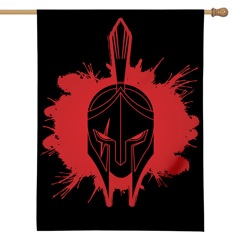 Bloody Spartan Warrior Print House Flag
