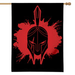 Bloody Spartan Warrior Print House Flag