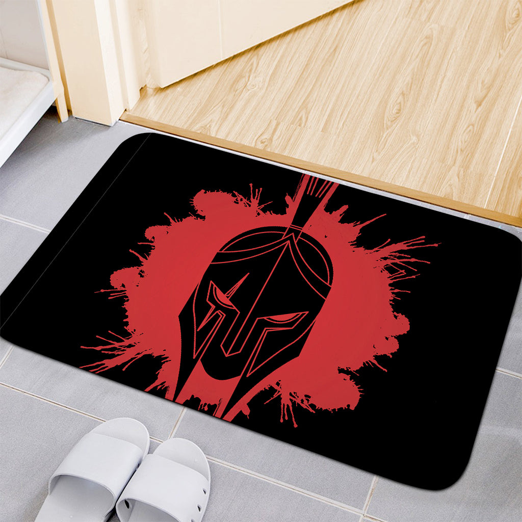 Bloody Spartan Warrior Print Indoor Door Mat