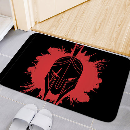Bloody Spartan Warrior Print Indoor Door Mat