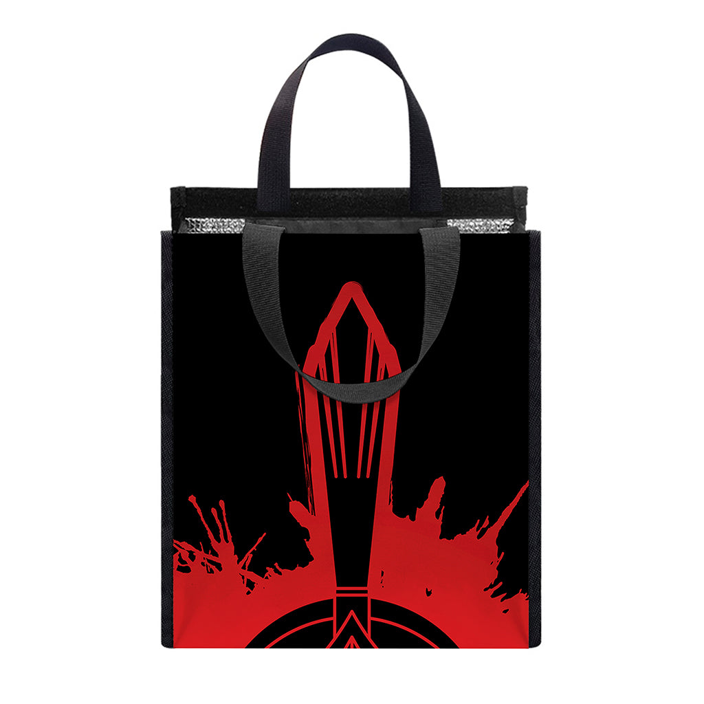 Bloody Spartan Warrior Print Insulated Lunch Tote