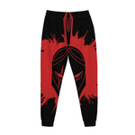 Bloody Spartan Warrior Print Jogger Pants