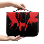 Bloody Spartan Warrior Print Leather Bible Cover