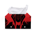 Bloody Spartan Warrior Print Leather Tissue Box Cover