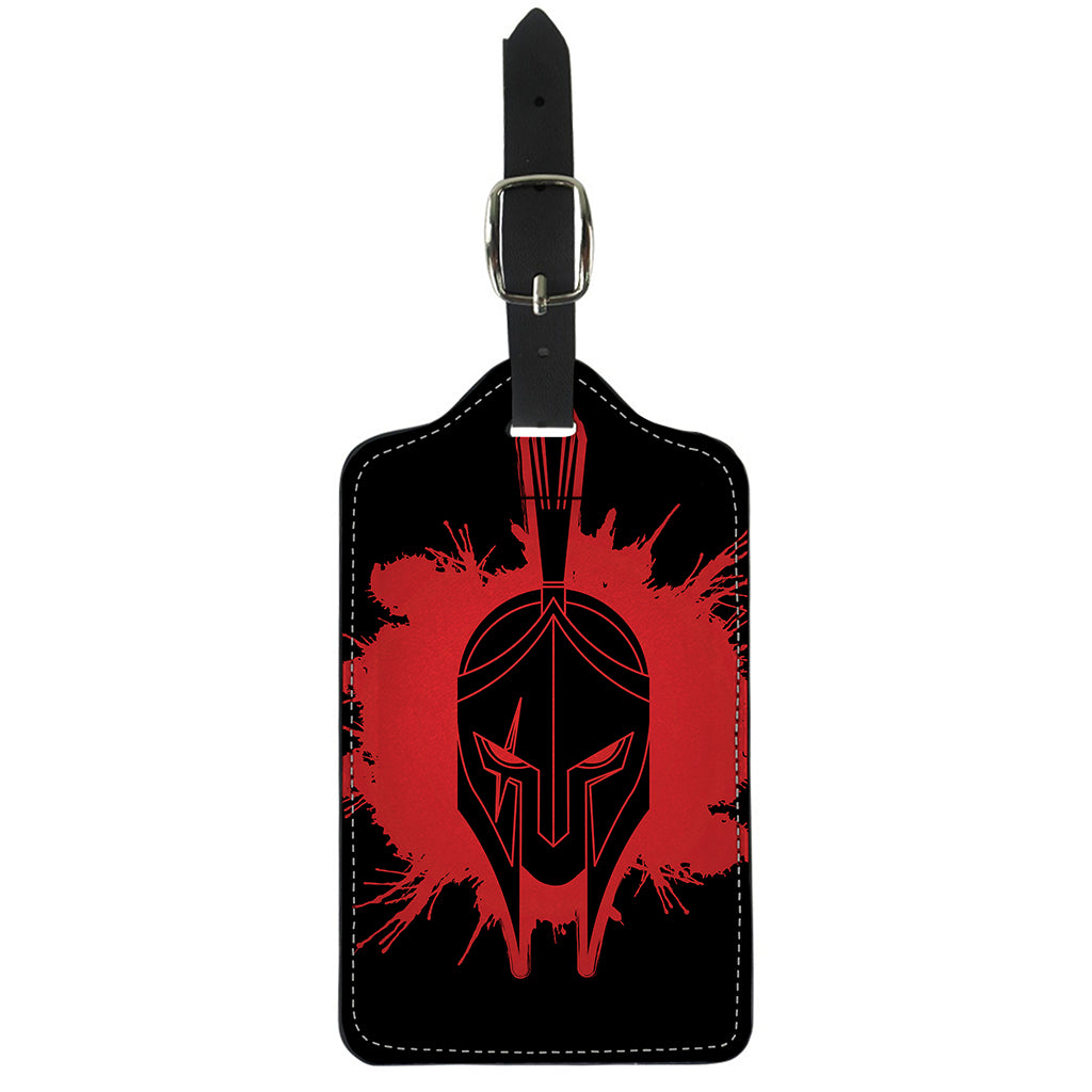 Bloody Spartan Warrior Print Luggage Tag