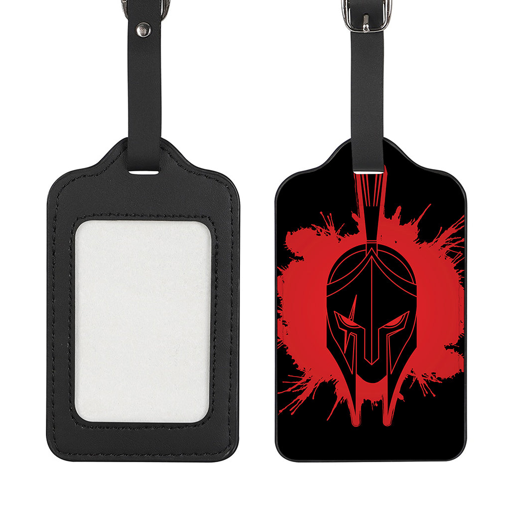 Bloody Spartan Warrior Print Luggage Tag