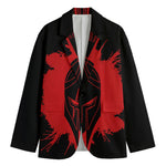 Bloody Spartan Warrior Print Men's Blazer