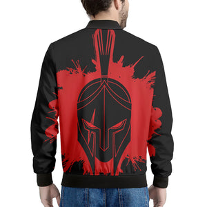 Bloody Spartan Warrior Print Men's Bomber Jacket