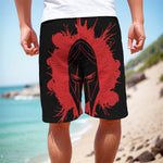 Bloody Spartan Warrior Print Men's Cargo Shorts