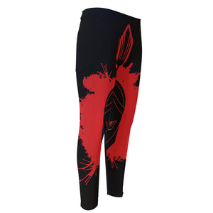 Bloody Spartan Warrior Print Men's Compression Pants