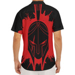 Bloody Spartan Warrior Print Men's Deep V-Neck Shirt