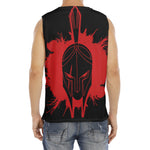 Bloody Spartan Warrior Print Men's Fitness Tank Top