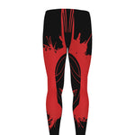 Bloody Spartan Warrior Print Men's leggings