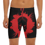 Bloody Spartan Warrior Print Men's Long Boxer Briefs