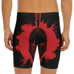 Bloody Spartan Warrior Print Men's Long Boxer Briefs