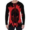 Bloody Spartan Warrior Print Men's Long Sleeve T-Shirt