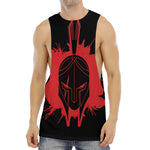 Bloody Spartan Warrior Print Men's Muscle Tank Top