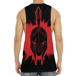 Bloody Spartan Warrior Print Men's Muscle Tank Top