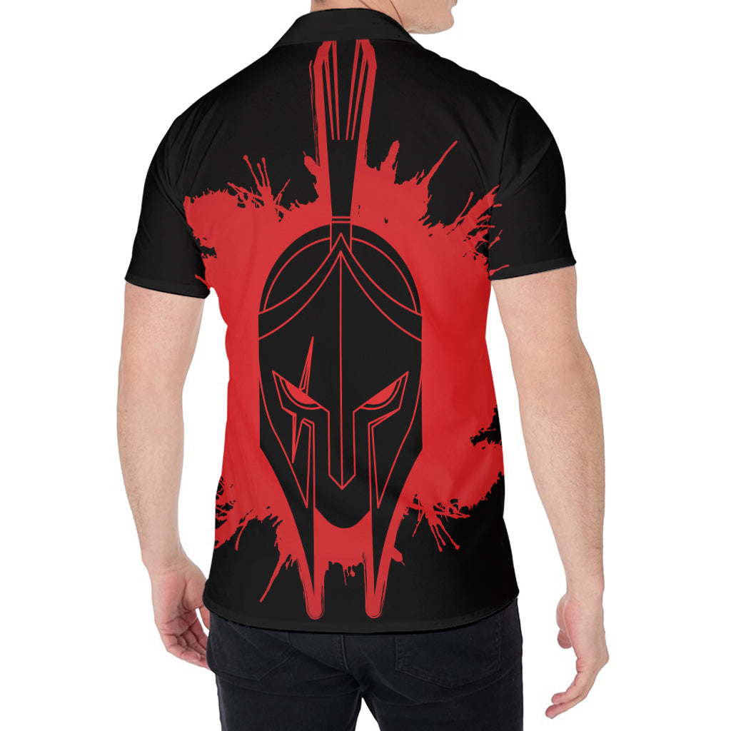 Bloody Spartan Warrior Print Men's Shirt