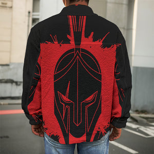 Bloody Spartan Warrior Print Men's Shirt Jacket