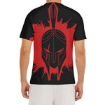 Bloody Spartan Warrior Print Men's Short Sleeve Rash Guard