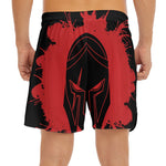 Bloody Spartan Warrior Print Men's Split Running Shorts