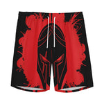 Bloody Spartan Warrior Print Men's Sports Shorts