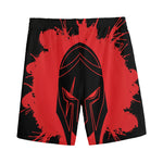 Bloody Spartan Warrior Print Men's Sports Shorts