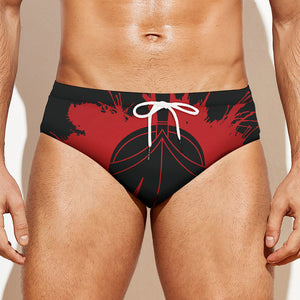 Bloody Spartan Warrior Print Men's Swim Briefs