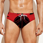 Bloody Spartan Warrior Print Men's Swim Briefs