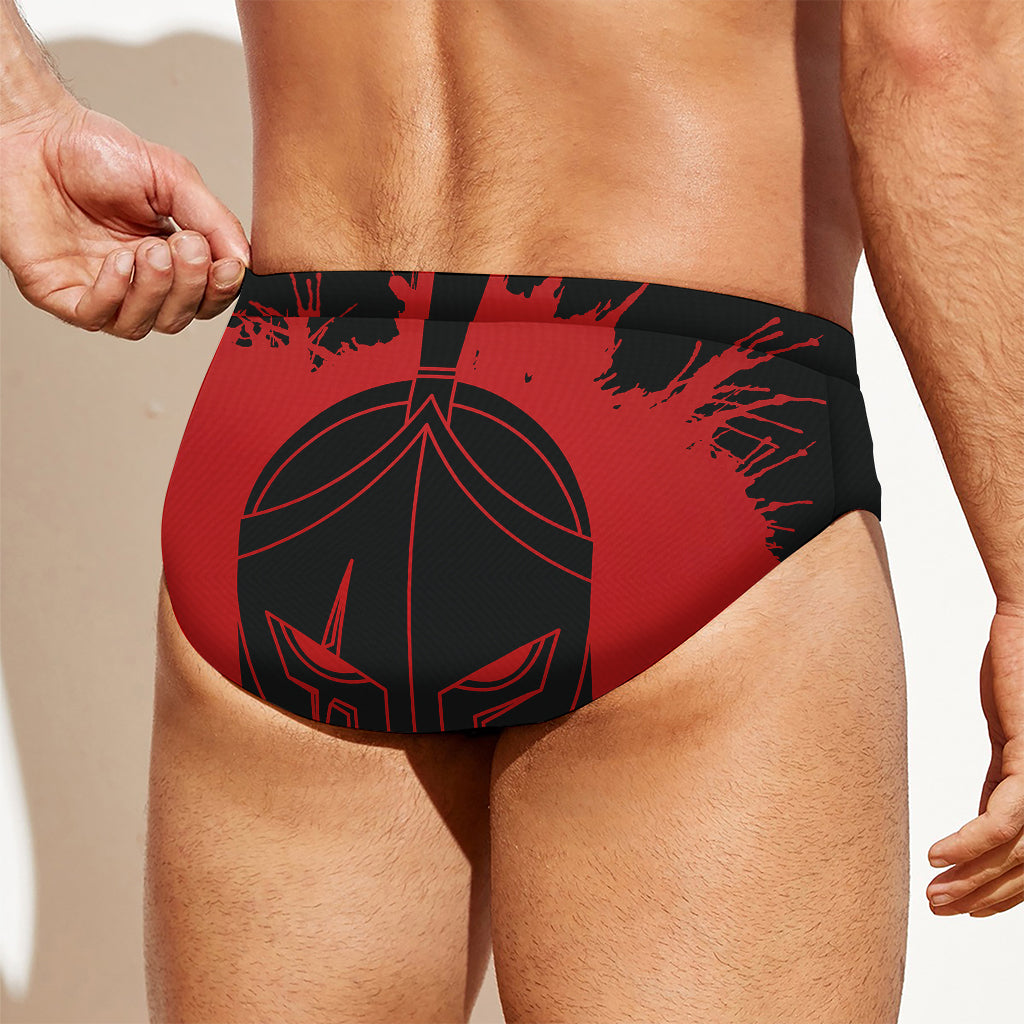 Bloody Spartan Warrior Print Men's Swim Briefs