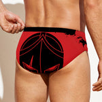 Bloody Spartan Warrior Print Men's Swim Briefs