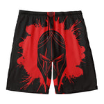 Bloody Spartan Warrior Print Men's Swim Trunks