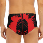 Bloody Spartan Warrior Print Men's Triangle Swim Briefs