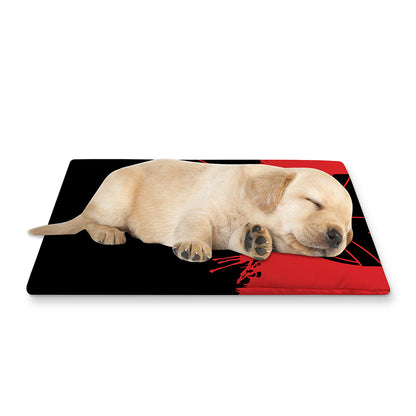 Bloody Spartan Warrior Print Pet Cooling Mat Cover