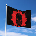 Bloody Spartan Warrior Print Polyester Flag
