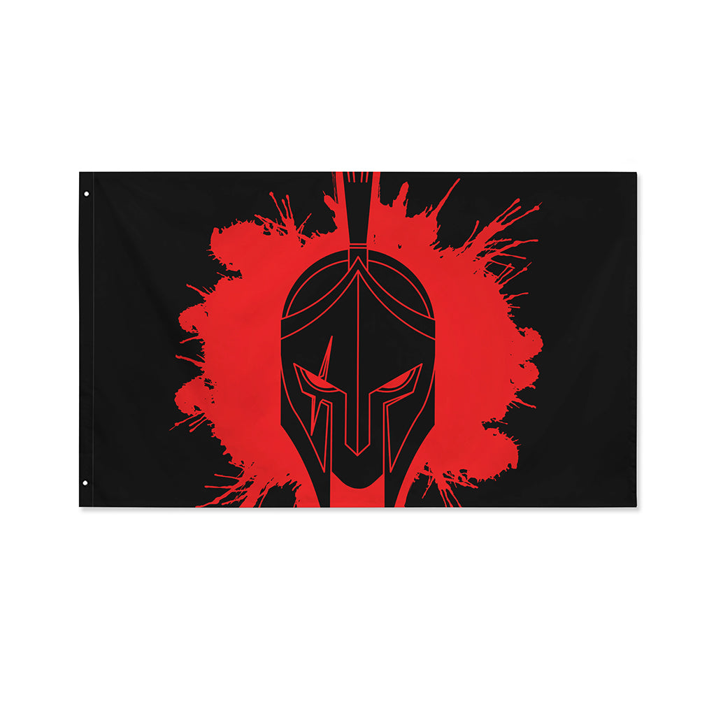 Bloody Spartan Warrior Print Polyester Flag