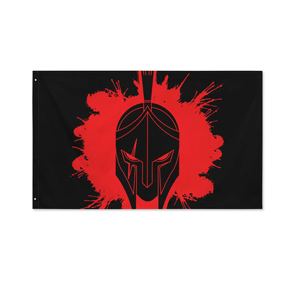 Bloody Spartan Warrior Print Polyester Flag