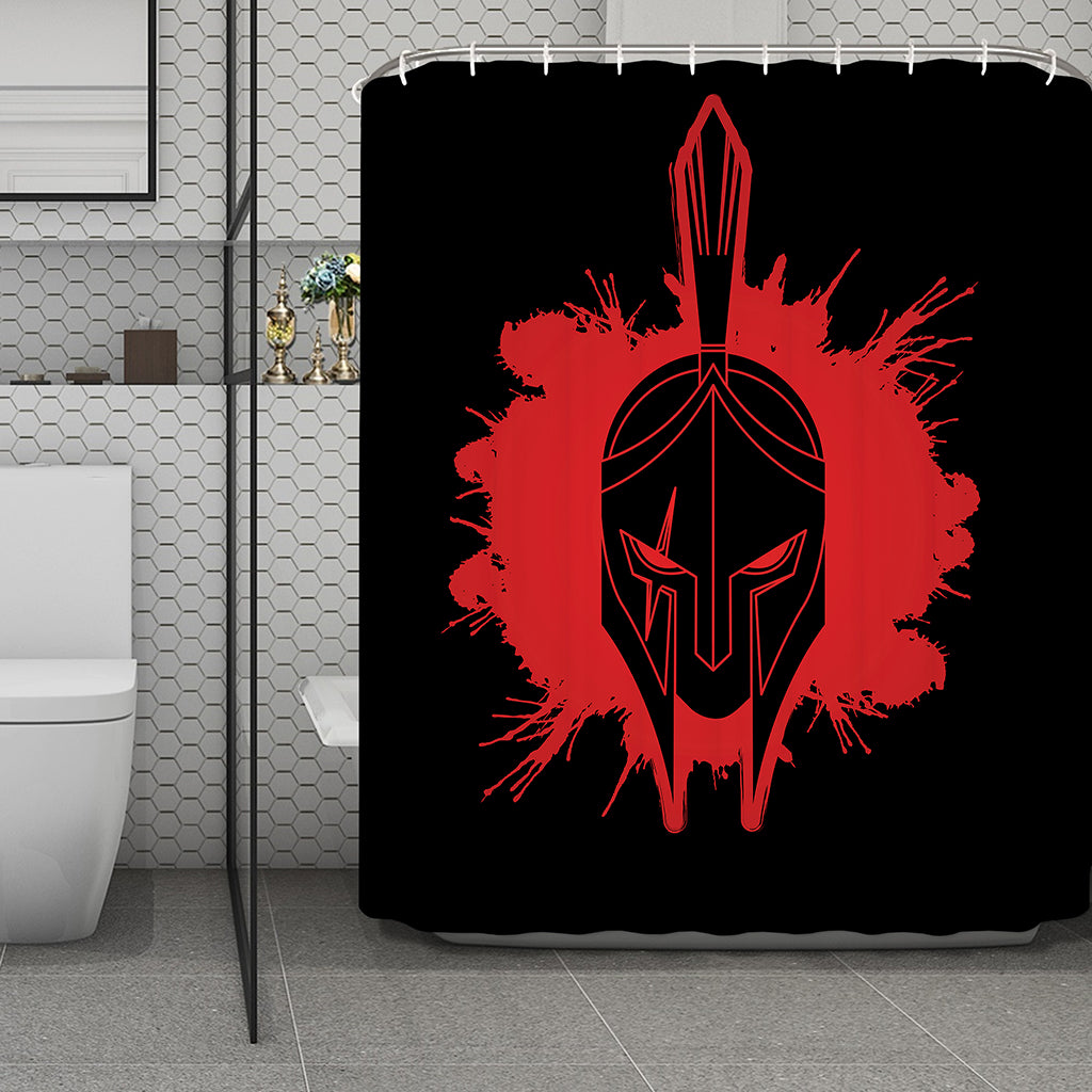 Bloody Spartan Warrior Print Polyester Shower Curtain